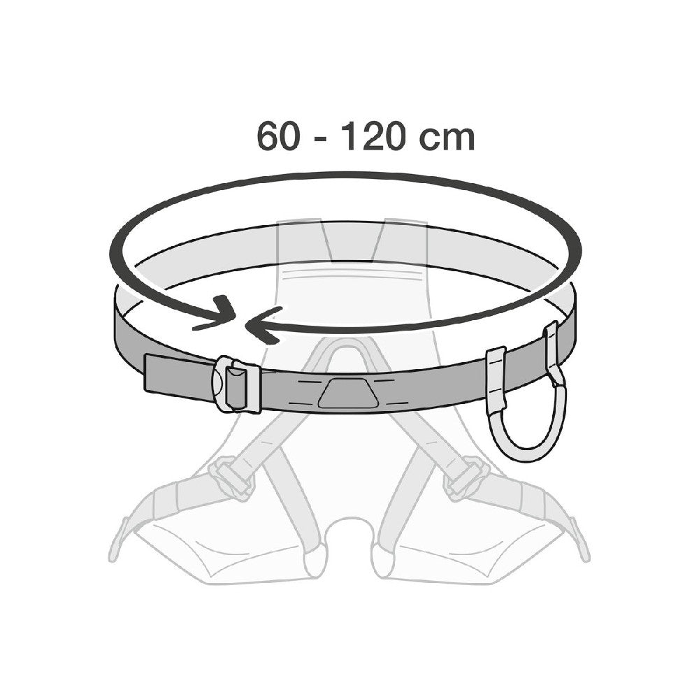 Petzl Harness Canyon Club circumference diagram