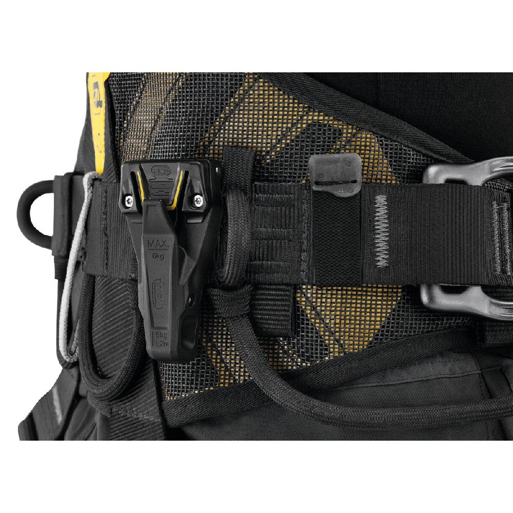 Petzl Interfast is compatible with any harness that has slots. 