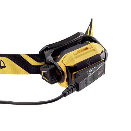 Petzl Pixa R headlamp with strap and charging cable