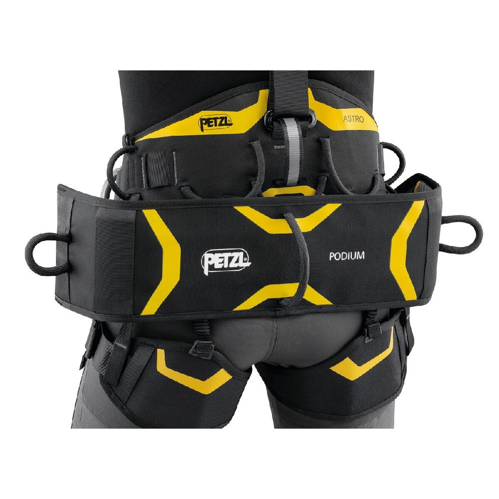 Petzl Podium Work Seat is convenient, with three equipment loops to make carrying equipment easier and more balanced