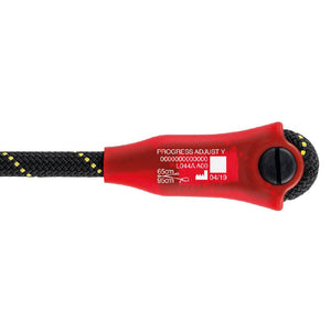 Petzl Progress Adjust-Y Double adjustable progression lanyard individual identification marking on the plastic sheath allows for tracking the equipment throughout its lifespan