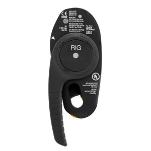Petzl Rig Compact Descender Repairable Black Back