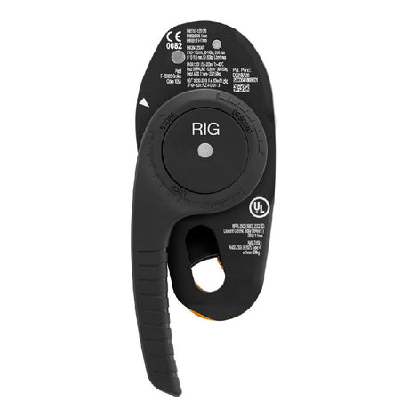 Petzl Rig Compact Descender Repairable Black Back