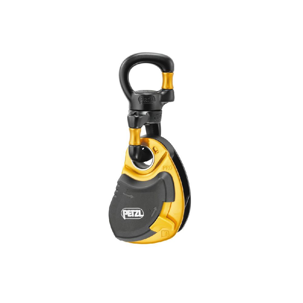 Petzl Swivel Open attaches to a wide range of products (pulleys, lanyards...) due to its large opening, allowing weight and bulk reduction in component systems. 