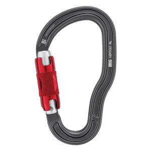 Petzl Vertigo Twist-Lock with red locking mechanism on a white background