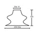 Latex Neck Seal for Drysuit sizing diagram
