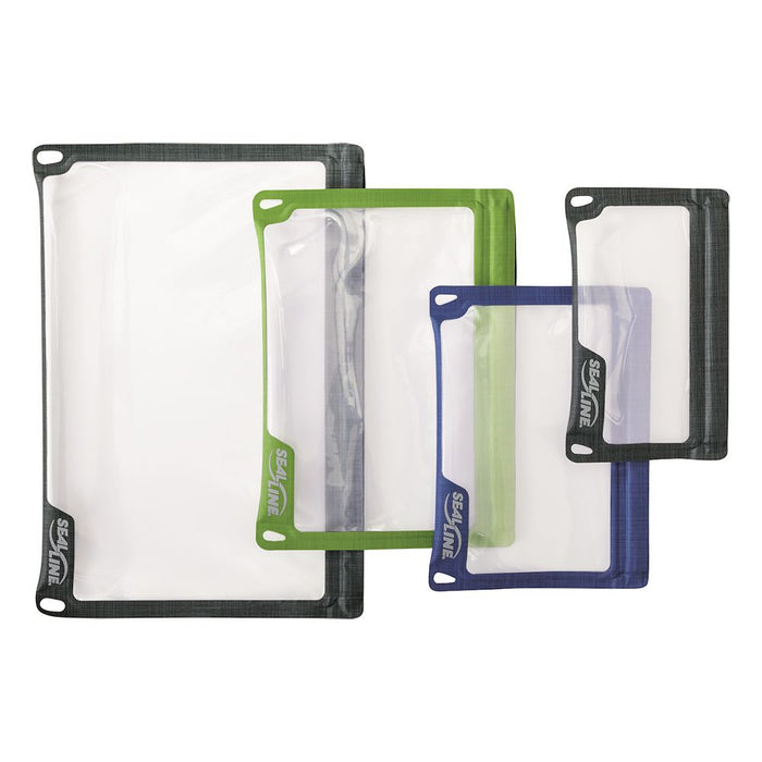 SealLine E-Case Waterproof Phone and Tablet Dry Cases grey, green and blue selection