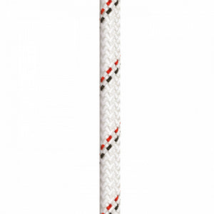 Close up of beal industrie 11mm rope in white 