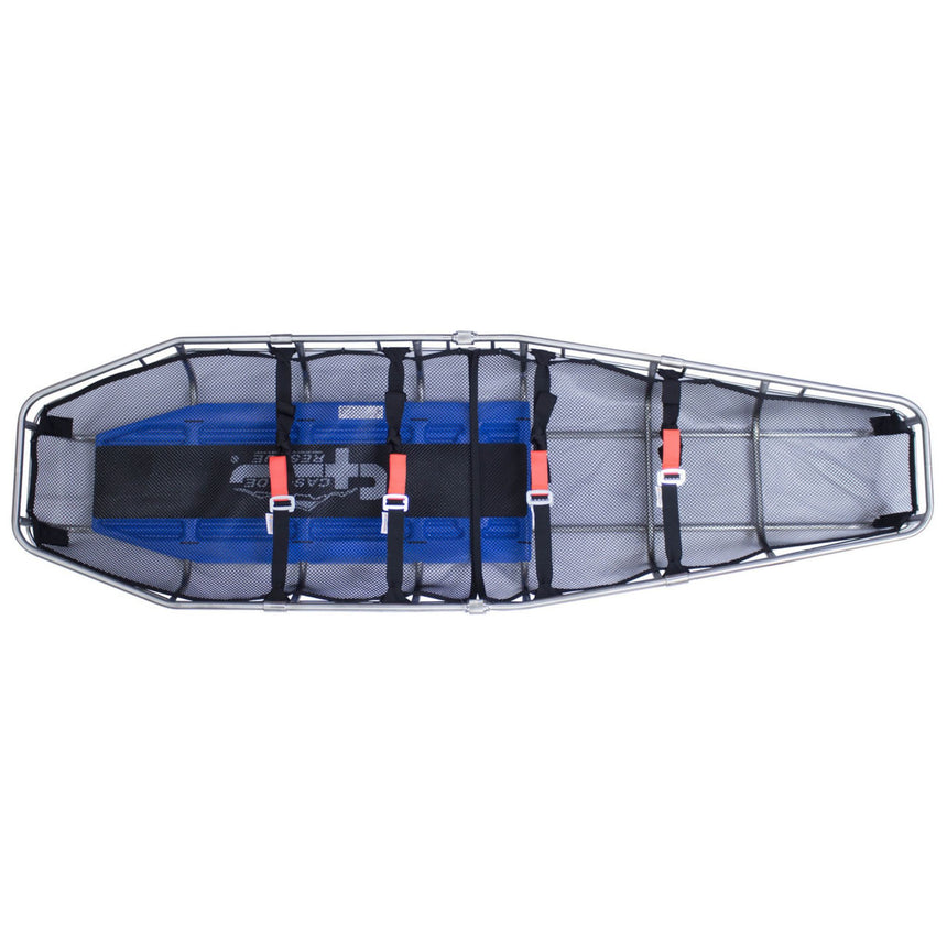 Top view of the tapered Cascade Rescue professional series litter 