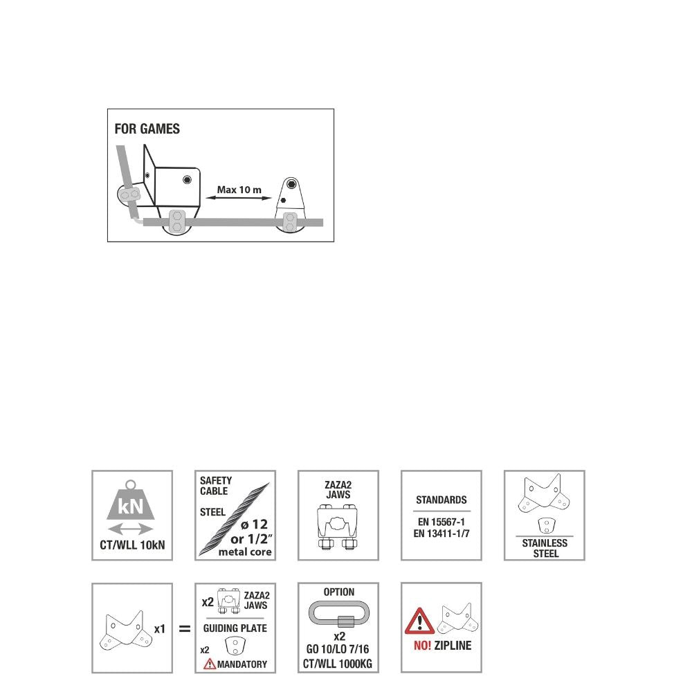 Kong Coudou Pro ZAZA2 Double Delta Plate tolerances diagram