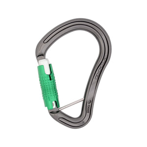 Titanium and Green Boa HMS Locksafe Captive Bar Carabiner 