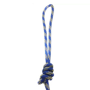 Aqua Flame Edelrid  Powerloc Expert SP (PES) Accessory Cord in a knot