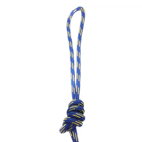 Aqua Flame Edelrid  Powerloc Expert SP (PES) Accessory Cord in a knot