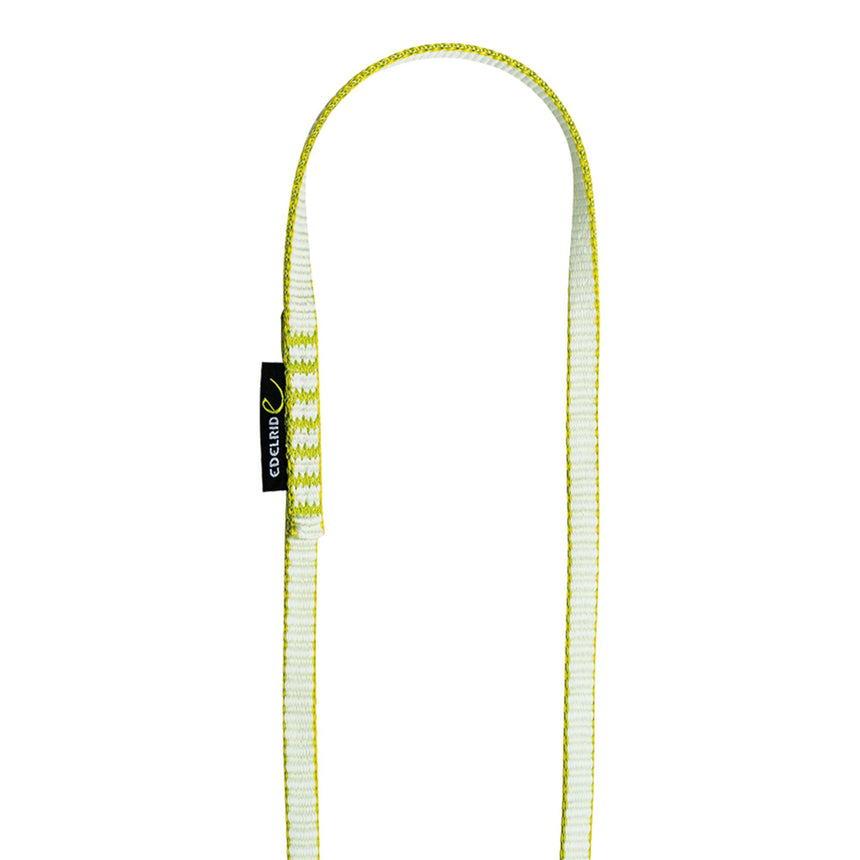 Edelrid High-Strength Dyneema Sling 11m in Oasis Colourways lime green and white 