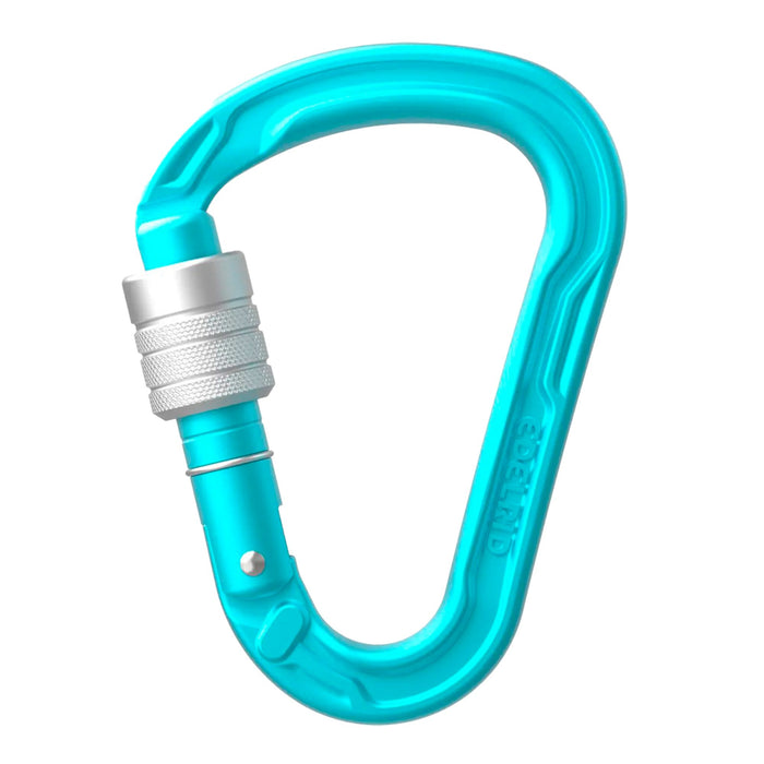 Edelrid HMS Strike II Screwgate carabiner Icemint blue 
