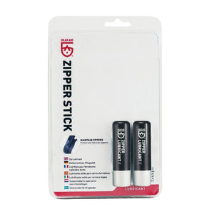 Gear Aid Zipper Lubricant Stick In Clamshell Plastic Packaging