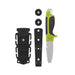 Gear Aid Tanu Dive Knife with Green Handle, Sheath and BCD adapter 