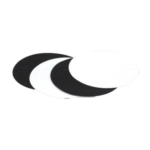  2 black nylon and 2 clear pvc round Gear Aid Tenacious Tape Repair Patches (7.62 cm diameter) 