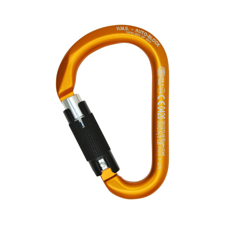 Kong HMS Classic Auto Block Carabiner Orange Black