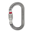 Grey Petzl OK Screwlock Carabiner
