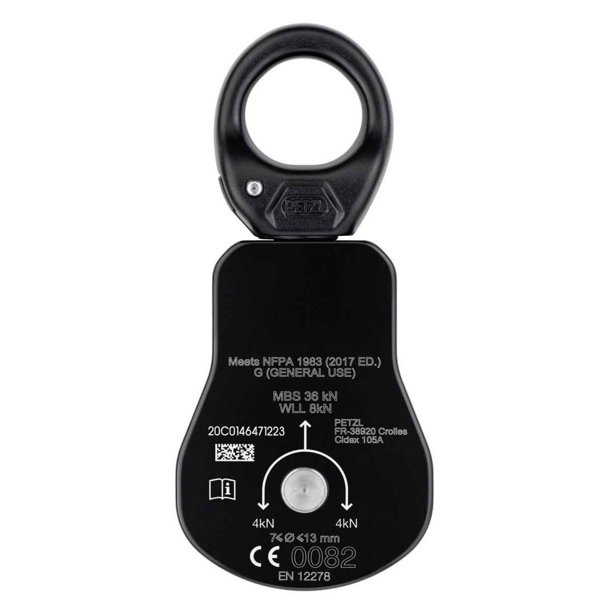 Back view of Petzl Spin L1 Pulley 
