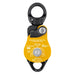 Back of Yellow Petzl Spin L2 Double Pulley 