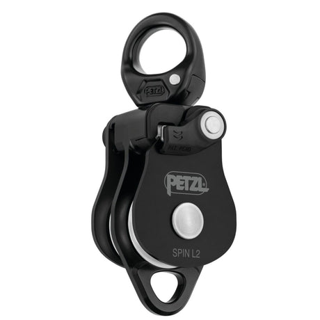 Black Petzl Spin L2 Double Pulley 