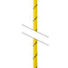A break in Petzl Parallel 10.5mm rope showing it is possible to order a rope of
a specified custom length.