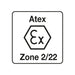 Petzl  Head Torch Light Feature Illustration Icon for Headlamp meeting ATEX zone 2/22 (II 3 GD Ex ic IIB T4 Gc IIIC T135° C Dc) certification requirements for work in
explosive environments.