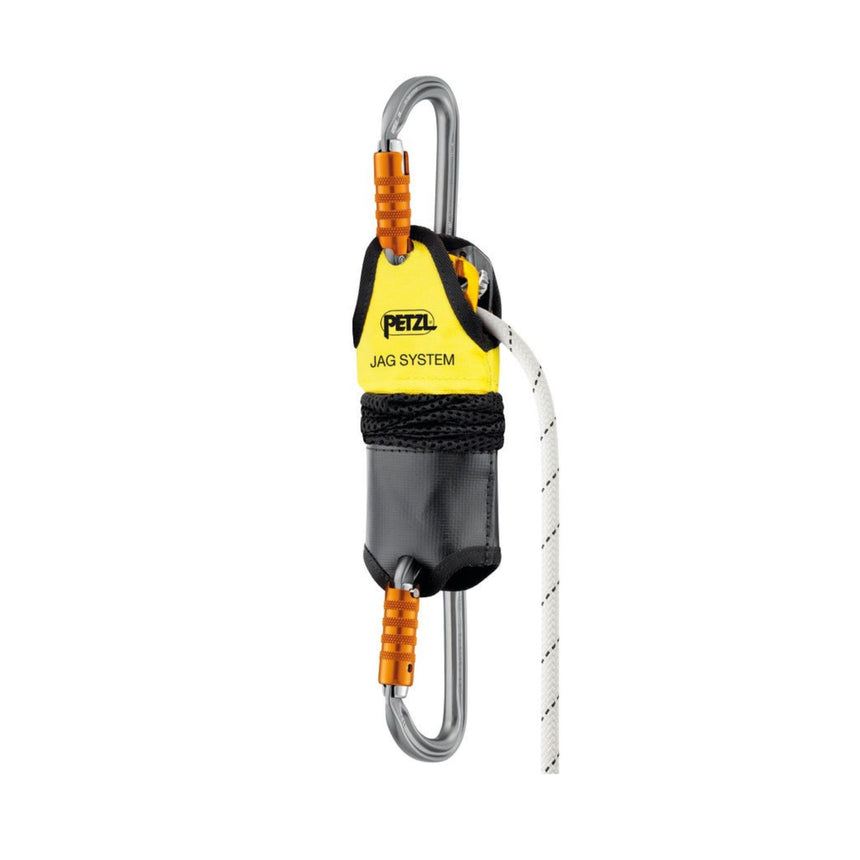 Petzl Jag System Haul kit is highly compact, allowing it to be used even when the distance to the anchor is very short.
