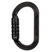 Petzl Oxan High-strength triact lock oval carabiner in  black 