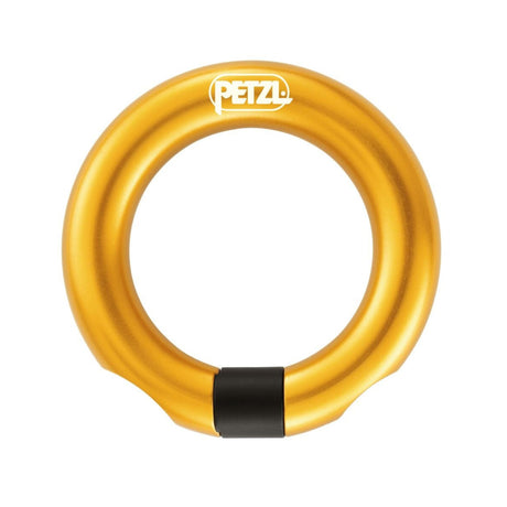 Front of Petzl Ring Open in Yellow 
