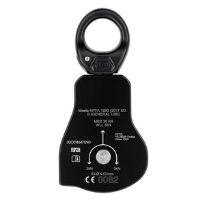 Back of Petzl Spin L1D One Way Pulley
