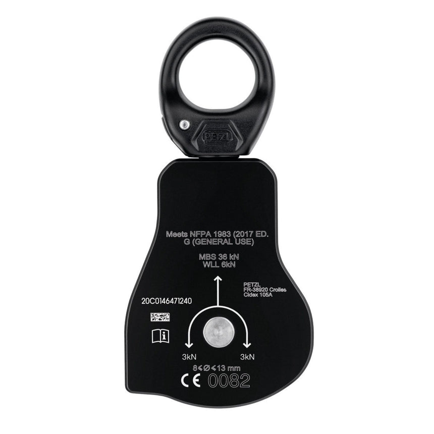 Back of Petzl Spin L1D One Way Pulley