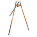 The SMC TerrAdaptor configured as a tripod with a lazy leg setup, showcasing its sturdy aluminium design and versatile anchoring capabilities.